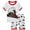 Red train, variant on WIBACKER Cotton 2 Pieces Pajamas for 3-8T Boys Summer Sleepwear Kids Short Sleeve Tops and Shorts Set - Train