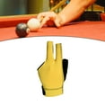 thumbnail image 3 of funtasica 3 Fingers Billiard Glove Open Pool Cue Glove Lightweight Breathable Universal Cue Separate Finger Gloves Snooker Cue Gloves Yellow, 3 of 8