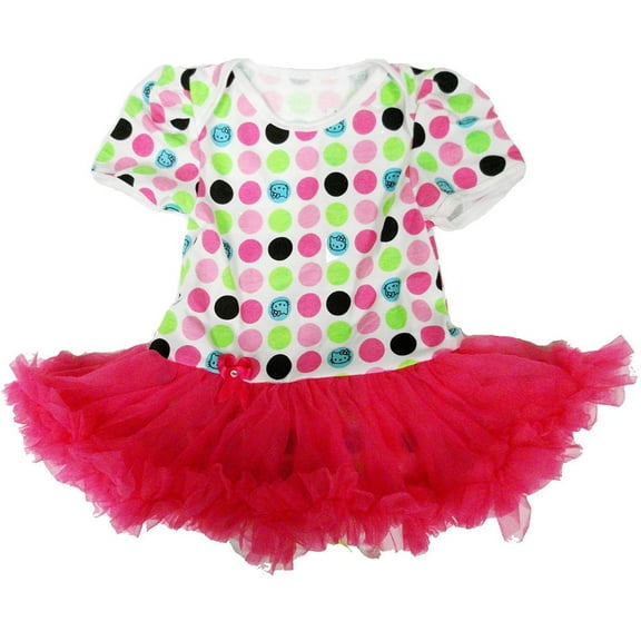 Wenchoice Girl'S Hot Pink & Green Tutu Bodysuit S(3-12M)