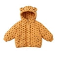 thumbnail image 2 of Esaierr Boys Girls Puffer Cotton Jacket for Kids Toddler Hooded Winter Coat Printing Thickened Cotton Outerwear for 1-7Y, 2 of 6