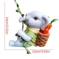 thumbnail image 3 of Danhjin Rabbit Decorative Hangings Little Climbing Rope Resin Crafts Garden Garden Tree Hangers Decoration Decoration Decoration Balcony Gardening Cute, 3 of 9