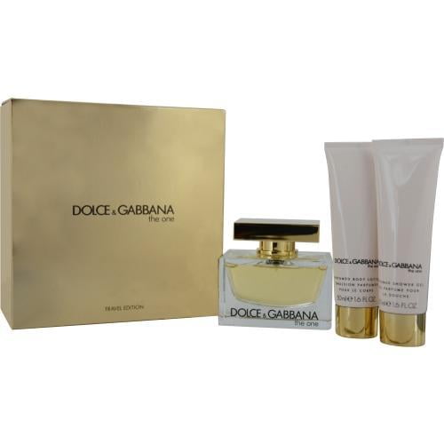 Celui de Dolce et Gabbana pour les Femmes - Coffret Cadeau de 3 Pièces Spray EDP 2,5 Oz, Lotion pour le Corps Parfumée 1,6 Oz, 1
