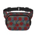 thumbnail image 1 of Fotbe Ladybug Cangurera Cuadrada con Estampado de Doble Capa, Bolsa de Cintura Ajustable Mini para Hombres y Mujeres, 1 of 9