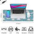 thumbnail image 5 of Long Mouse Pads for Desk,Blue Dinosaurs Skeletons Pterosaurs Desk Mats on Top Of Desks, Desk Mouse Pad Extra Large with 3mm Non-Slip Base and Stitched Edge for Gaming,Work,Home 31.5"x11.8", 5 of 5