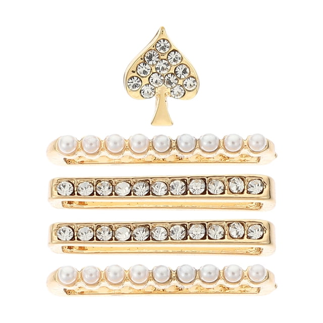 EeaseMX 1 juego de adornos decorativos para reloj, delicados clavos para correa de reloj, adornos de correa de reloj de aleación (dorados)