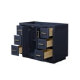 thumbnail image 2 of Wyndham Collection Miranda 42" No-Sink Wood Single Bathroom Vanity in White/Gold, 2 of 7