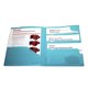 thumbnail image 3 of Fólder Con Divisiones Oxford, Tamaño carta, Poly, Color Aqua, 25 Piezas., 3 of 3
