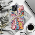 thumbnail image 6 of Cosmic Swirl Starburst Phone Case, Psychedelic Rainbow Galaxy Art Phone Cover Fits iPhone 16 15 14 13 12 11 Pro Max Mini, 6 of 6