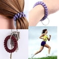thumbnail image 6 of Loopunk 20 Pcs Wristband Keychains, Plastic Coil Stretch Elastic Spring Spiral Bracelet Key Ring for Gym Pool ID Badge, Plastic ID Tags with Label Window for Keychain Pet Luggage Bag, 6 of 6
