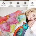 thumbnail image 3 of ARISTURING  Hummingbird Floral Blanket Spring Flowers Gifts for Wife Women Kids Girls Mother's Day Birthday Summer Colorful Bedroom Decor Soft Plush Throw Teen Teenage, 3 of 6