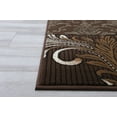 thumbnail image 4 of Allstar 5x7 Modern Area Rug in Brown with Charcoal Grey Patchwork Floral Patchwork design (4' 11" x 6' 11"), 4 of 8