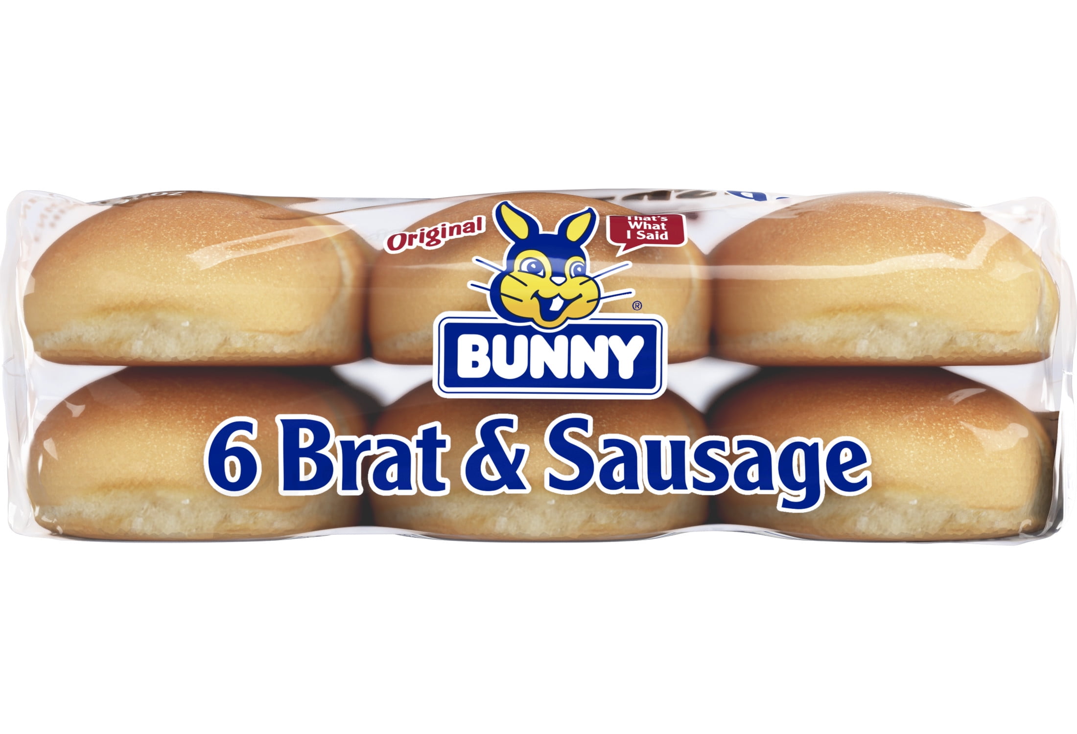 Bunny White Brat & Sausage Rolls, 14 oz, 6 Count