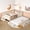 Beige, variant on Twin Bed with Built-in Bookshelves and Staircase,Safety Rails,Storage Trundle Bed Frame,Solid Wood Construction,for Guest Room Bedroom,Natural