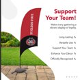 thumbnail image 4 of St. Cloud State Huskies 7.5' Two-Tone Razor Feather Stake Flag with Base, 4 of 5