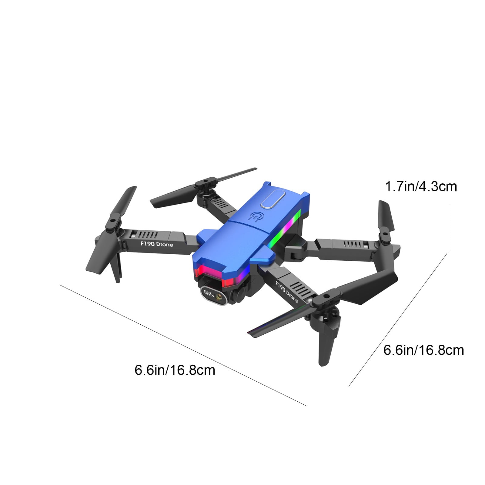 4K Dual Camera Drone, Foldable and Portable with 2 Batteries for Extended Flight, WiFi FPV, Trajectory Flight for Beginners and Teens