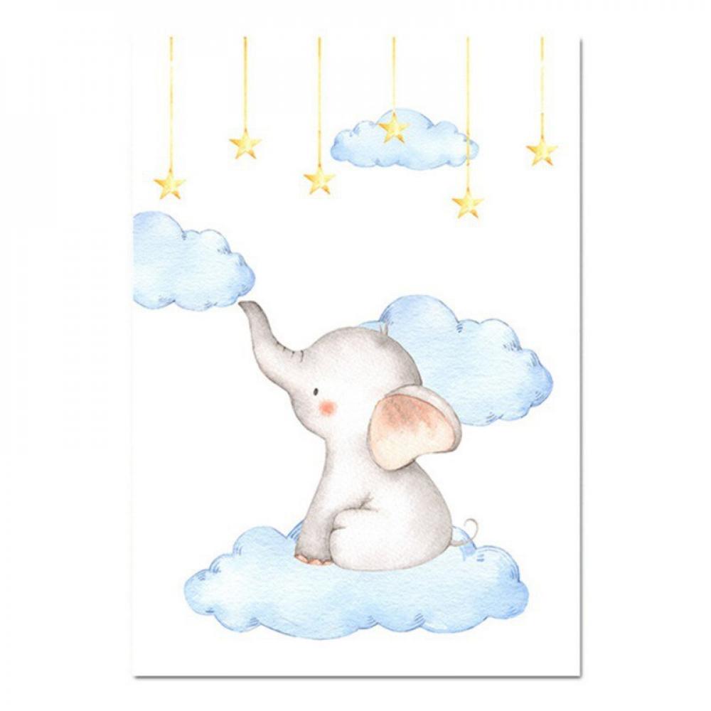 elephant canvas painting for nursery