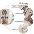 thumbnail image 6 of Mushroom Waterproof Fabric Shower Curtain, Blue Brown Botanical Summer Waterproof Fabric Shower Curtain for Bathroom Curtains Bathtubs Hotel Washable Shower Curtains with 12 Hooks Extra Long 72x96, 6 of 8