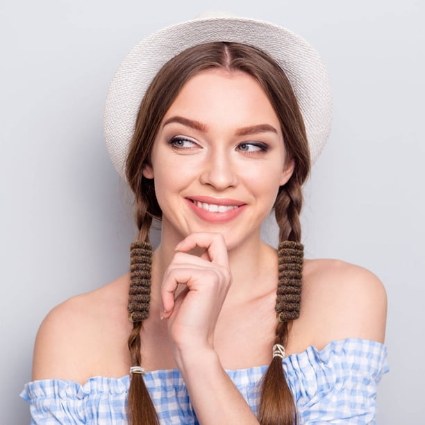 2 bandas para el cabello con lazo para teléfono, coletas fijas para el cabello, accesorio para mujer, el más nuevo, con cable para teléfono, lazos para el cabello lisos.