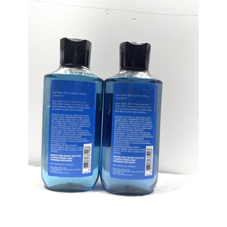 Bath and Body Works Ocean Men 3-in-1 Hair Face Body Wash 10 fl oz
