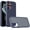 Dark Blue, variant on For Samsung S23 Case Rubberized Thick Acrylic Hybrid Phone Cover w/ Metal Button