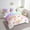 Pink, variant on Erosebridal Kawaii Unicorn Bedding Twin Size, Rose Floral Bed Set, Cartoon Rainbow Reversible Bed in a Bag Twin size, Ultra Soft Room Decoration, 7pcs