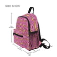 thumbnail image 3 of FORMRS School Backpack with Front Zippered Pocket 12" Student Travel Daypack, Pink Doughnuts, 3 of 6