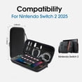 thumbnail image 6 of Switch 2 Console Storage Case - EVA Hard-Shell Travel Case with 12 Built-in Game Card Slots and Accessory Organizer Compartment, Switch Console Protective Case, 6 of 6