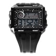 thumbnail image 2 of Men Rectangle Digital Watch, Multi Functional Large Screen Display Night Light Black Men Digital Watch  for Boyfriends for Daily Life, 2 of 7