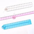 thumbnail image 4 of Trendy Tool Kit for Home, Folding Ruler Clear Ruler Soft Ruler for School Teacher Learning (Blue Red Transparent), 4 of 6