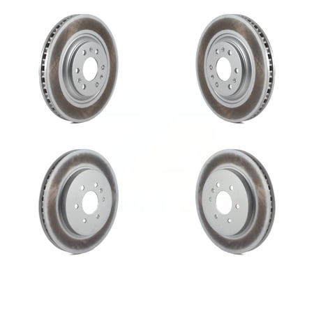 Genius Front Rear Coated Disc Brake Rotors Kit for Car 2004-2009 Cadillac SRX KG-100717