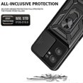 thumbnail image 3 of For Oppo Reno7 5G (Global) Bump Proof Case Ring Kickstand Slide Camera Protector Back Cover, 3 of 5