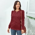thumbnail image 2 of Sudadera con mangas abullonadas Nikou para mujer, 2 of 5
