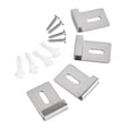 thumbnail image 4 of DOLITY 4 Pieces Stainless Steel Mirror Clips Heavy Retainer Clips for Wall Mounting L, 4 of 9