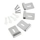 thumbnail image 4 of 4 Piezas Clips de Espejo de Acero Inoxidable perfecl Kits de Colgador de Espejo Plata L, 4 of 8