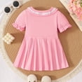 thumbnail image 4 of Larisalt Toddler Baby Girl Polo Dress Short Sleeve Button Dresses Kids Girls Summer Cute Clothes Size 12M-4T, 4 of 4