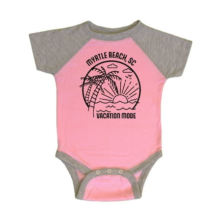 

Inktastic Summer Vacation Mode Myrtle Beach South Carolina Gift Baby Boy or Baby Girl Bodysuit
