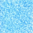 thumbnail image 2 of Miyuki Delica Seed Beads – Size 11/0 (1.6 mm), DB1284, Matte Transparent Ocean Blue AB, 7.2 g, Approx. 1440 Beads, 2 of 7