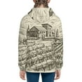 thumbnail image 4 of Kll Unisex Kids Boys Girls Hooded Pocket Pullover Hoodies-Vineyard Landscape, 4 of 9