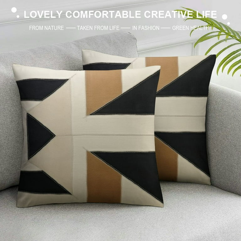 FUMJ Black White Coffee Aztec Throw Pillow Cover Boho Tribal Geometric Pillowcase Modern Farmhouse Brown Cushion Case for Couch Sofa Bed Walmart