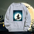 thumbnail image 1 of MKLEKYY Womens Sweaters Fall Ladies Fashion Witch Letter Printing Long Sleeve Sweater, 1 of 1