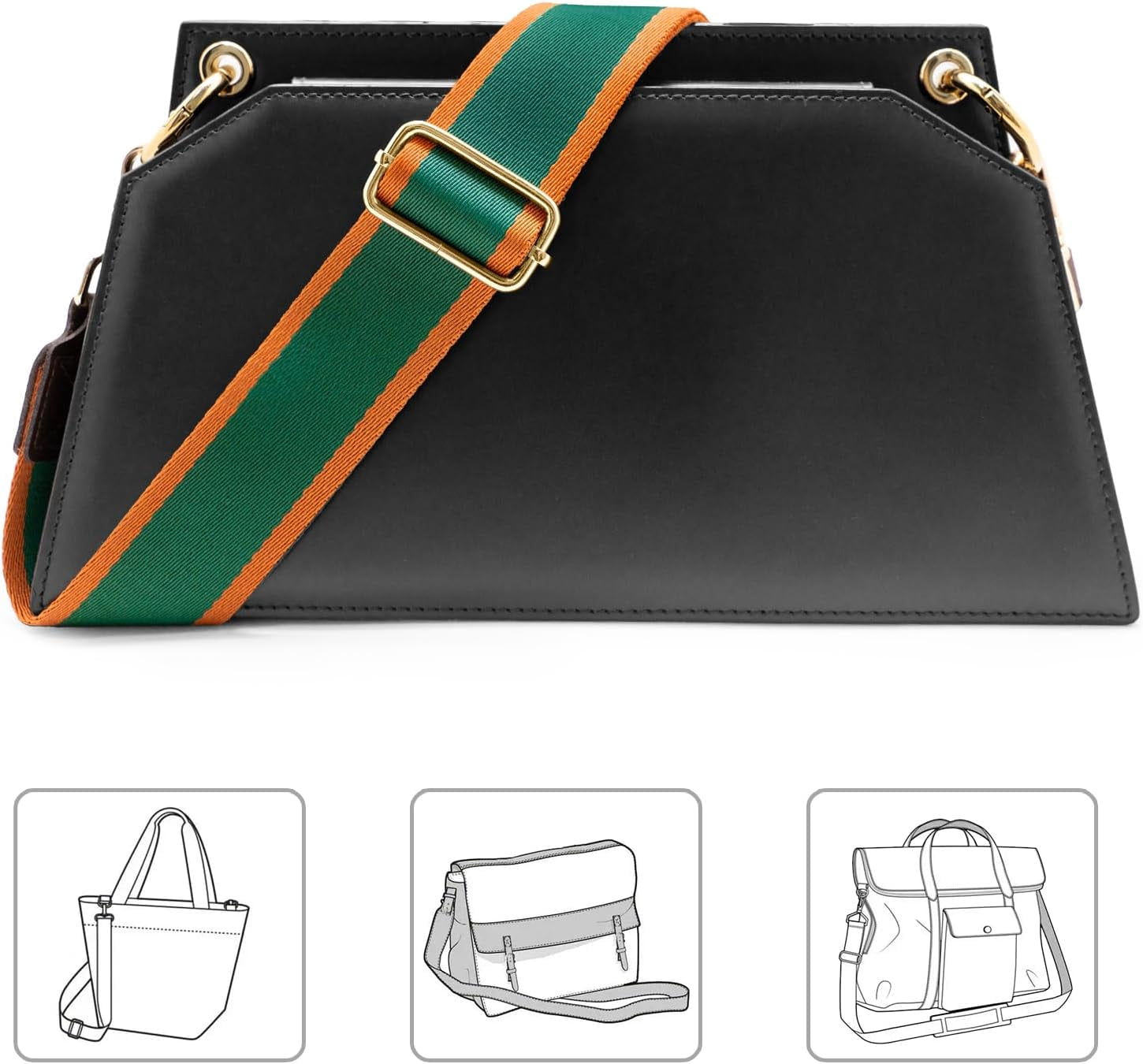 NANAHuang Purse Strap Wide Replacement Crossbody Bag Straps, 1.5" Canvas Handbag Shoulder Strap, Adjustable Tote Belt