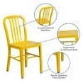 thumbnail image 5 of Flash Furniture Commercial Grade Yellow Metal Indoor-Outdoor Chair, 5 of 12