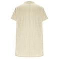 thumbnail image 6 of Rutainlusire Womens Button Notch V-Neck Tops Ladies Casual Solid Color Breathable Summer Tops, 6 of 6