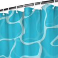 thumbnail image 3 of Ensemble de Rideau de Douche avec Doublure à Boutons-Pression, Tissage Bleu Minimaliste Moderne (3) Rideaux de Douche Doublure de Douche Réutilisable, Doublure de Rideaux en Polyester à Motif, 72x72 Pouces, 3 of 4