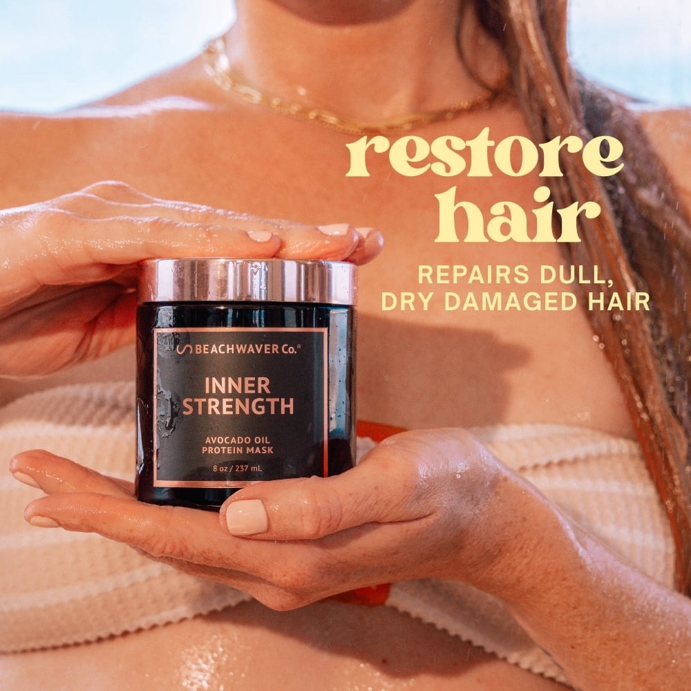Beachwaver Inner Strength Avocado Oil Protein Hair Mask, 8 oz