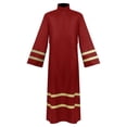 thumbnail image 4 of BELTNOV Men's Priest Robe Clergy Cassock Church Long Robe Choir Minister Clergy Pulpit Liturgical Costume Red, 4 of 8