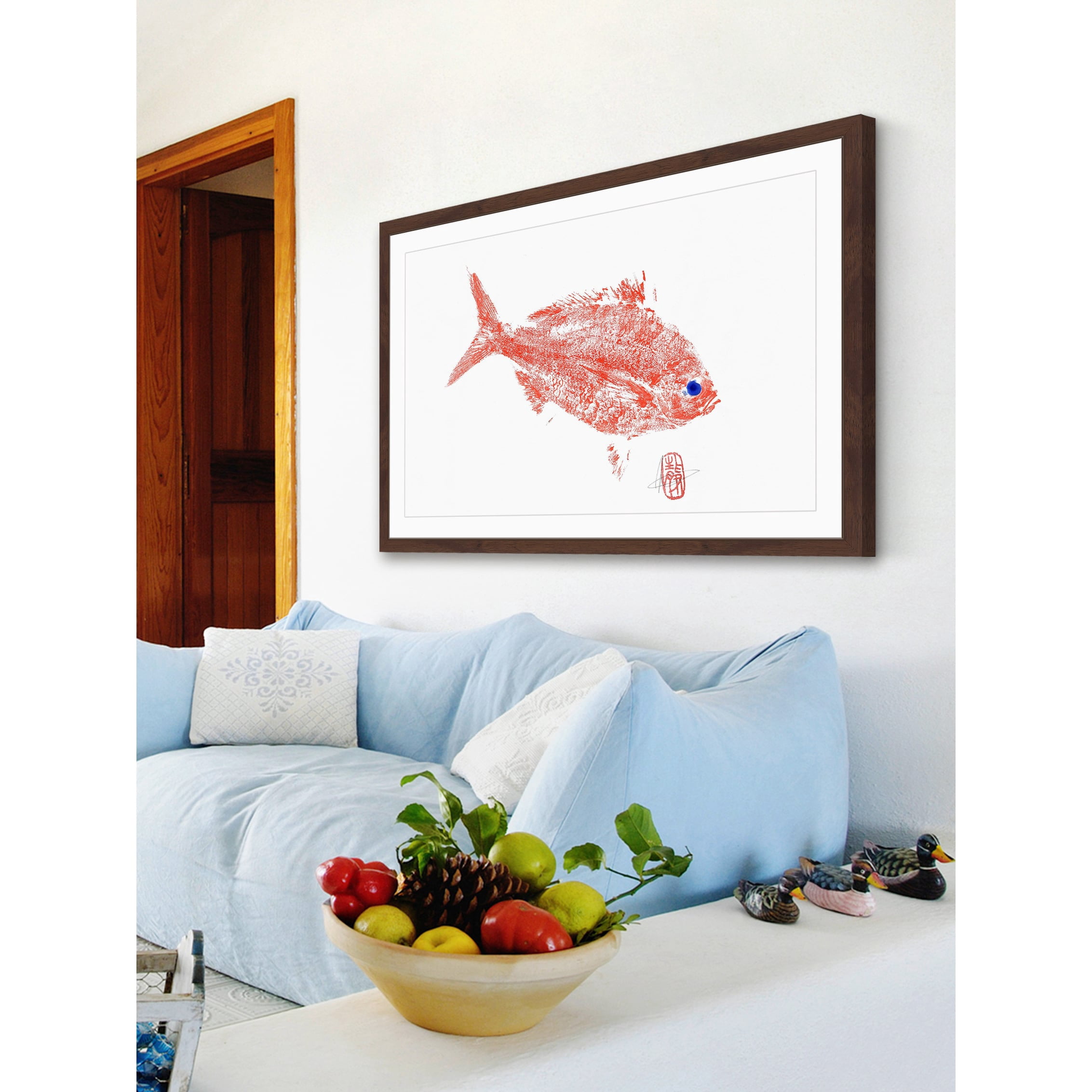 "Red Bream 2" Framed Painting Print