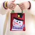 thumbnail image 2 of Kearding Bolsa de Navidad colorida Envoltura de regalos Embalaje Papá Noel Muñeco de nieve Contenedor Bolso de lino de gran capacidad Accesorios de Kits de decoración para fiestas Muñeco de nieve Kearding HA070029-02B, 2 of 6