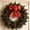 Red#151, variant on Handmade Silver Christmas Bow Ornament, Large Fabric Ribbon Bow for Wreaths Tree Topper Garland Holiday Party Home Decor, 6.69 x 3.74 In
