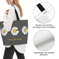 thumbnail image 3 of Kdxio Keep Life Simple Daisy Flower Casual Tote Bags Women Big Capacity Shoulder Bag for Women Travel Shoulder Bags Handbags, 3 of 8